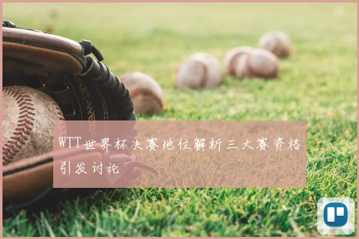 WTT世界杯决赛地位解析三大赛资格引发讨论